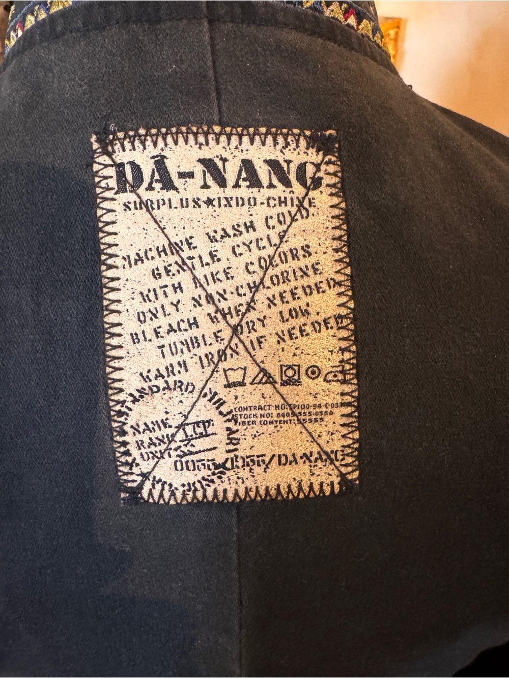 Embroidered Military-Style Jacket - black - Picture 4 of 13